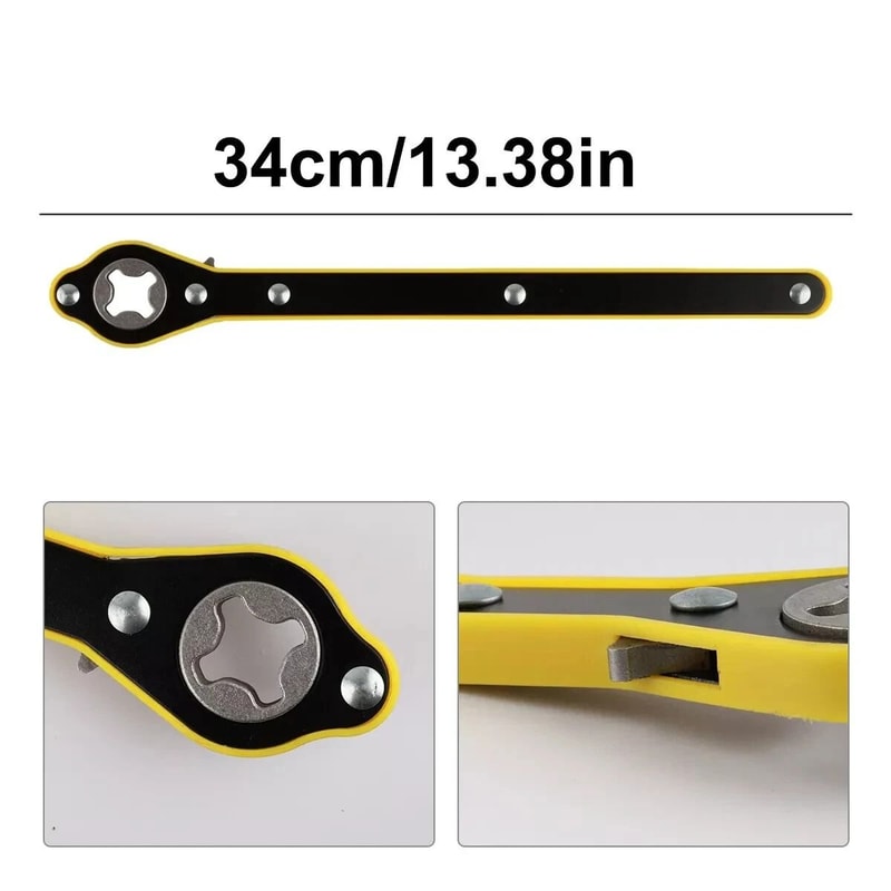LaborSaving Car Scissor Jack Ratchet Wrench Tire Wheel Lug Wrench Tool 7