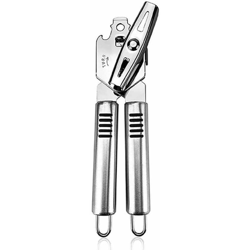 Heavy Duty Stainless Steel Can Bottle Opener For Professional Chefs Durable Blades Easy Grip 8
