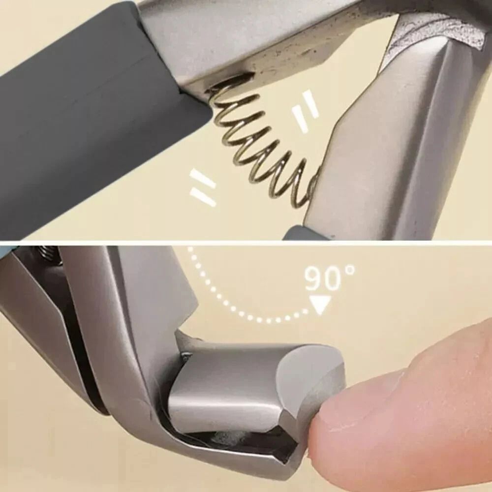 Ergonomic Toenail Clipper With Angled Head Senior Nail Care Tool For Easy Use 2