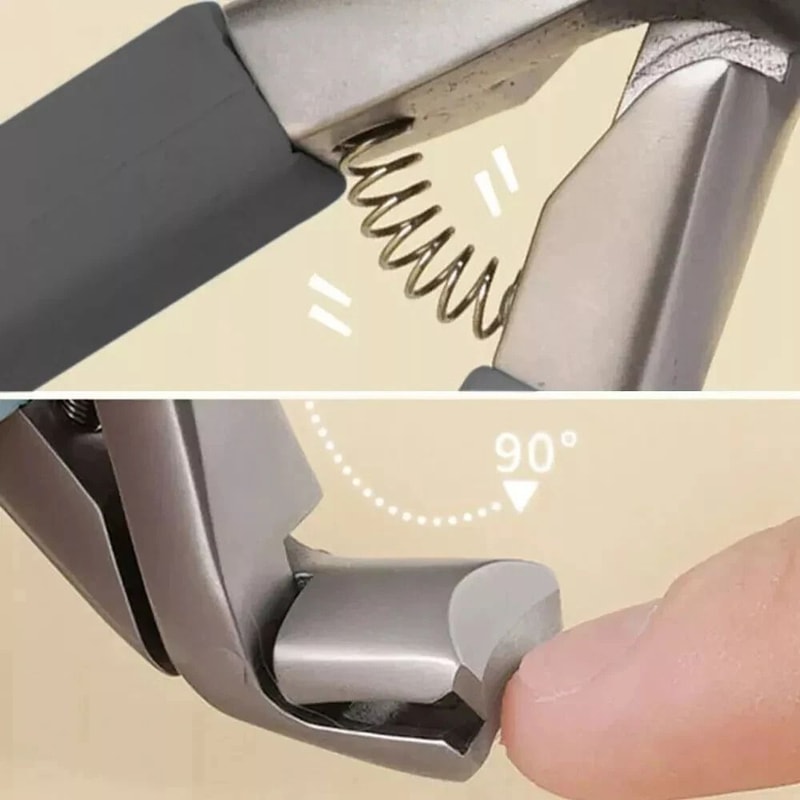 Ergonomic Toenail Clipper With Angled Head Senior Nail Care Tool For Easy Use 2