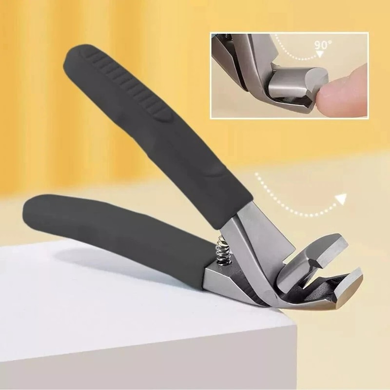 Ergonomic Toenail Clipper With Angled Head Senior Nail Care Tool For Easy Use 5