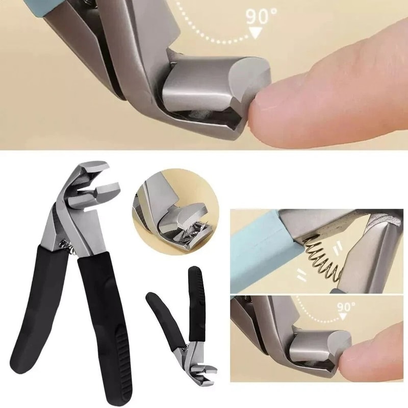 Ergonomic Toenail Clipper With Angled Head Senior Nail Care Tool For Easy Use 6