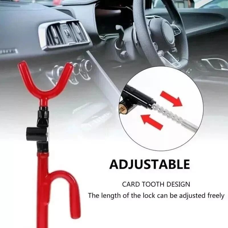 The Club Twin Hooks AntiTheft Steering Wheel Lock For Car Van Truck SUV Universal Fit 1