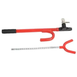 the club twin hooks anti-theft steering wheel lock for car, van, truck, suv - universal fit