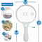 Large Handheld Magnifier With LED Lights Jewelry Loupe And Reading Magnifying Glass 3