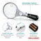 Large Handheld Magnifier With LED Lights Jewelry Loupe And Reading Magnifying Glass 2