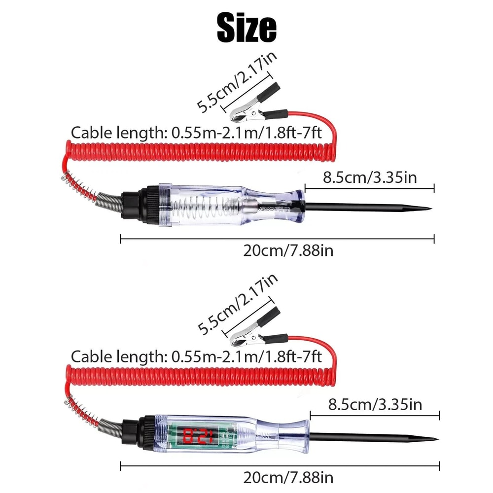 Digital Electric Voltage Circuit Tester For Car Truck Automotive Test Light Professional Electric 3