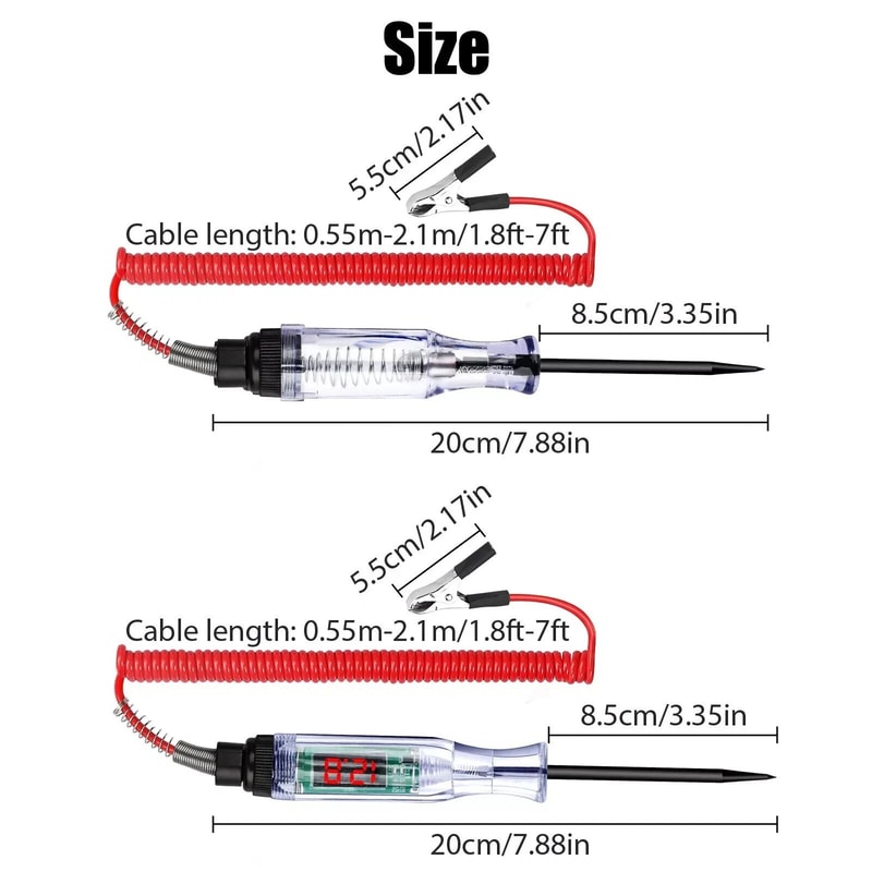 Digital Electric Voltage Circuit Tester For Car Truck Automotive Test Light Professional Electric 3