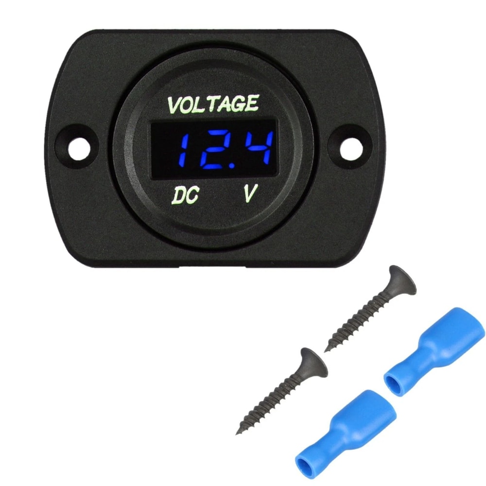 Digital Waterproof Voltmeter Gauge For Car Motorcycle Auto Meter 5