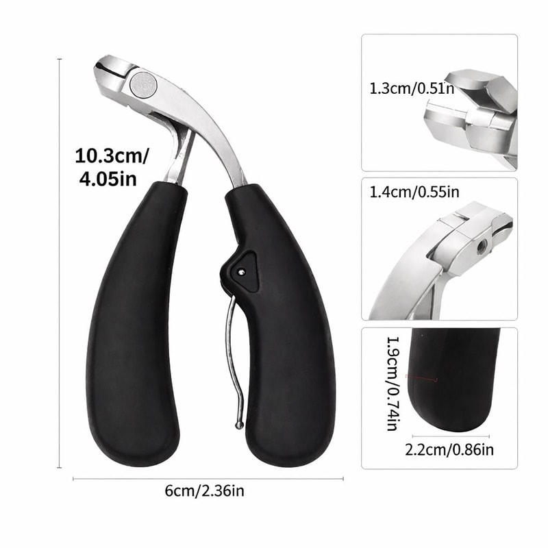 Extra Large Stainless Steel Toe Nail Clippers For Thick Nails Heavy Duty Professional Pedicure Too 3