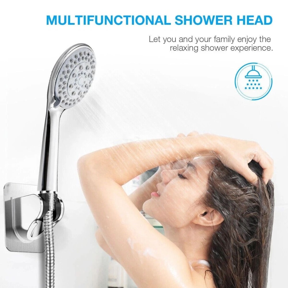 HighPressure Handheld Shower Head With Spray Settings And Hose 1