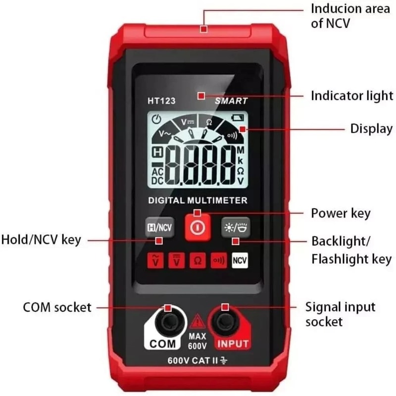 Digital Automotive Car Power Circuit Tester Electrical Probe For ACDC Voltage Detection 11