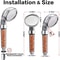High Pressure Shower Head With Handheld Spray Combo Filtered Water System For Clean Relaxing Showe 3