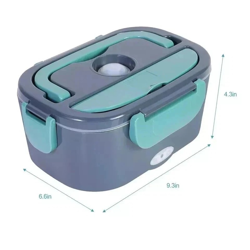Electric Heating Lunch Box For Car Office Portable Food Warmer Container 4