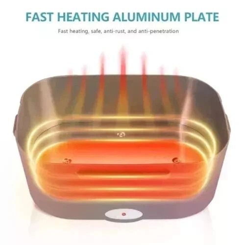 Electric Heating Lunch Box For Car Office Portable Food Warmer Container 8