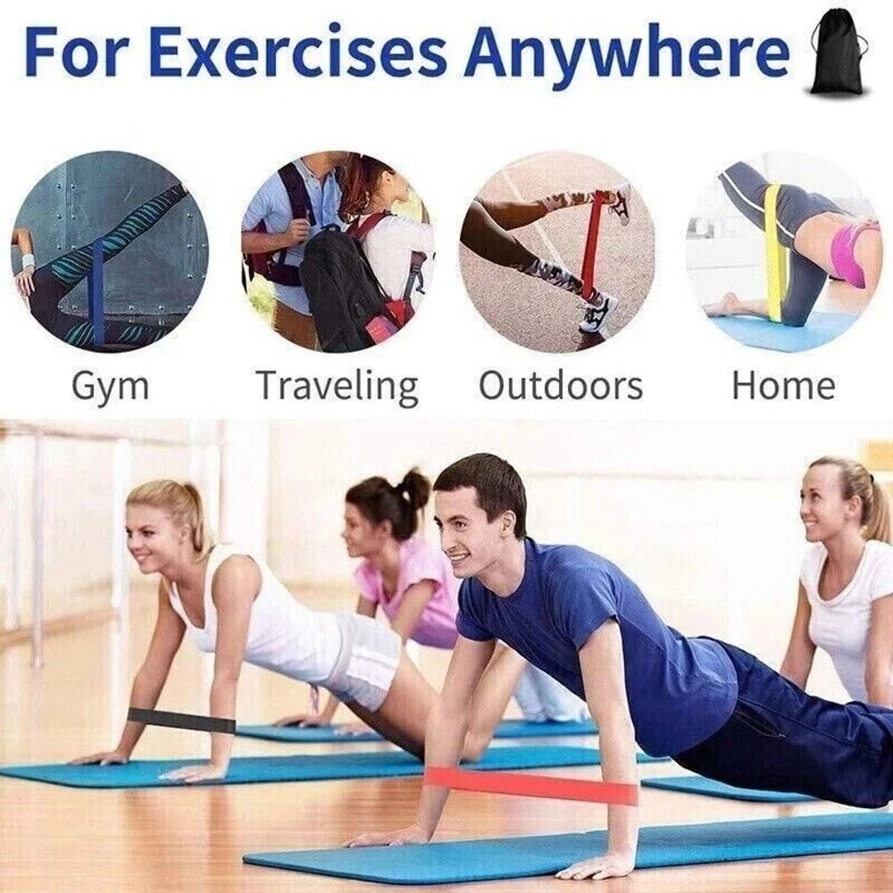 Resistance Band Set For Yoga Pilates Fitness Tube Bands For Abs FullBody Workout 1