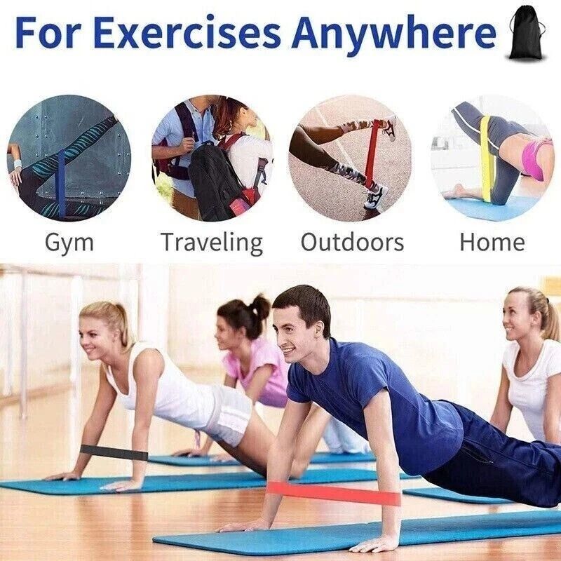 Resistance Band Set For Yoga Pilates Fitness Tube Bands For Abs FullBody Workout 1