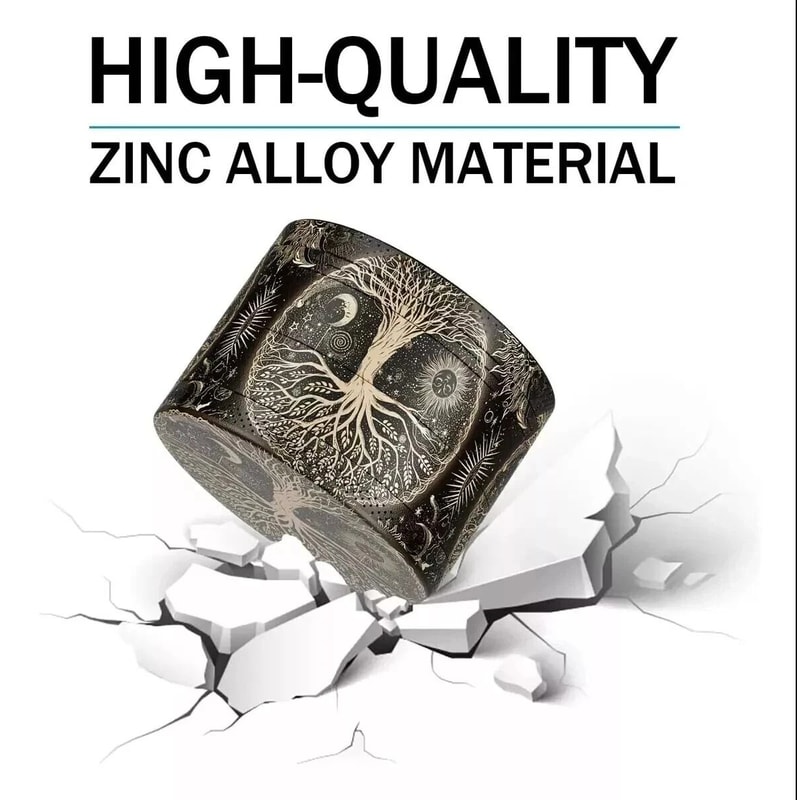 Herb Tobacco Grinder With Handle Spice Crusher Herbal Metal Smoke Crusher For Easy Grinding 2