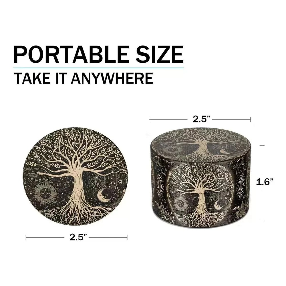 Herb Tobacco Grinder With Handle Spice Crusher Herbal Metal Smoke Crusher For Easy Grinding 3