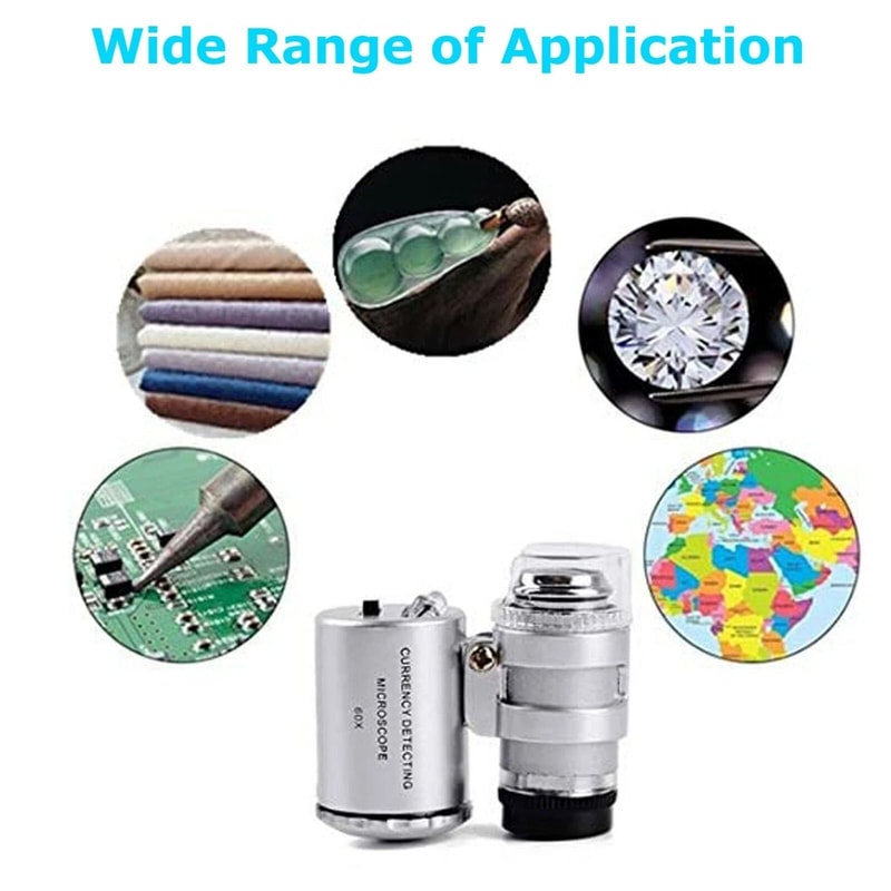 Magnifying Loupe With LED Light For Jewelry Coins And Small Objects Pocket Magnifier 1