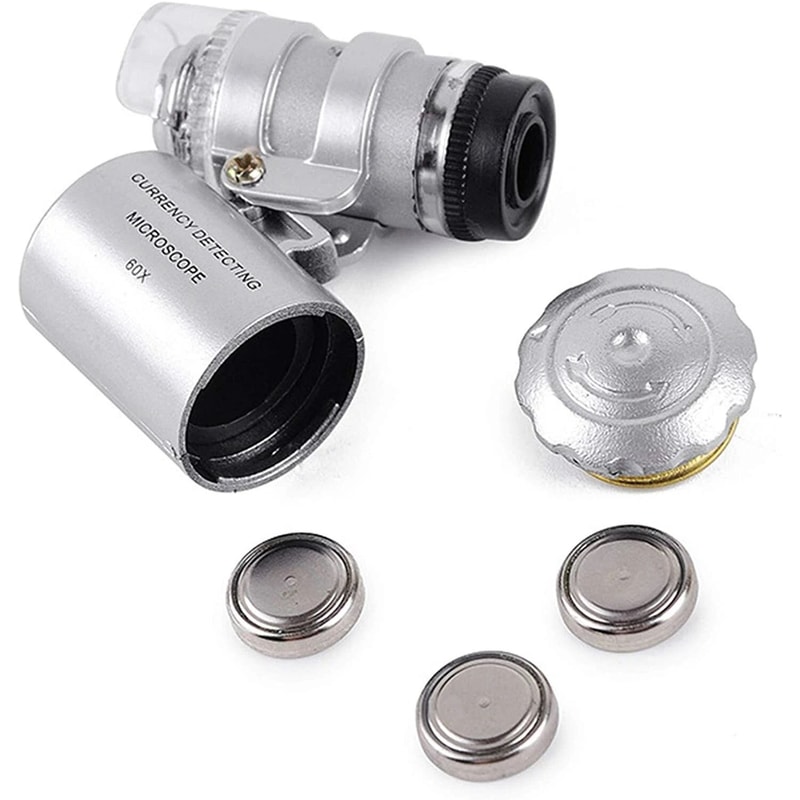 Magnifying Loupe With LED Light For Jewelry Coins And Small Objects Pocket Magnifier 2