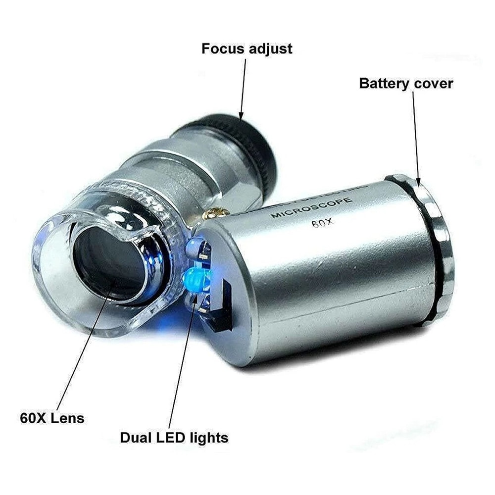 Magnifying Loupe With LED Light For Jewelry Coins And Small Objects Pocket Magnifier 4