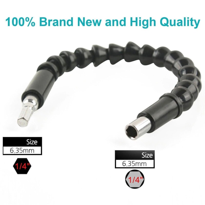 Flexible Shaft Extension Screwdriver Drill Bit Holder For Tight Spaces Attachment Tool 5
