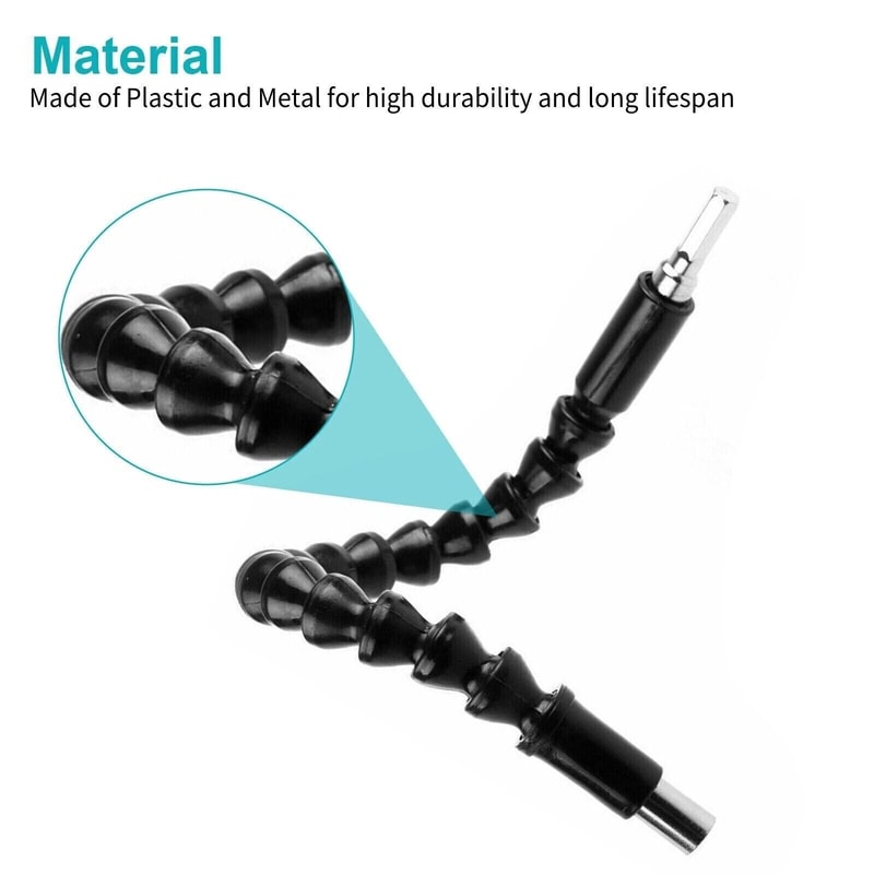 Flexible Shaft Extension Screwdriver Drill Bit Holder For Tight Spaces Attachment Tool 7