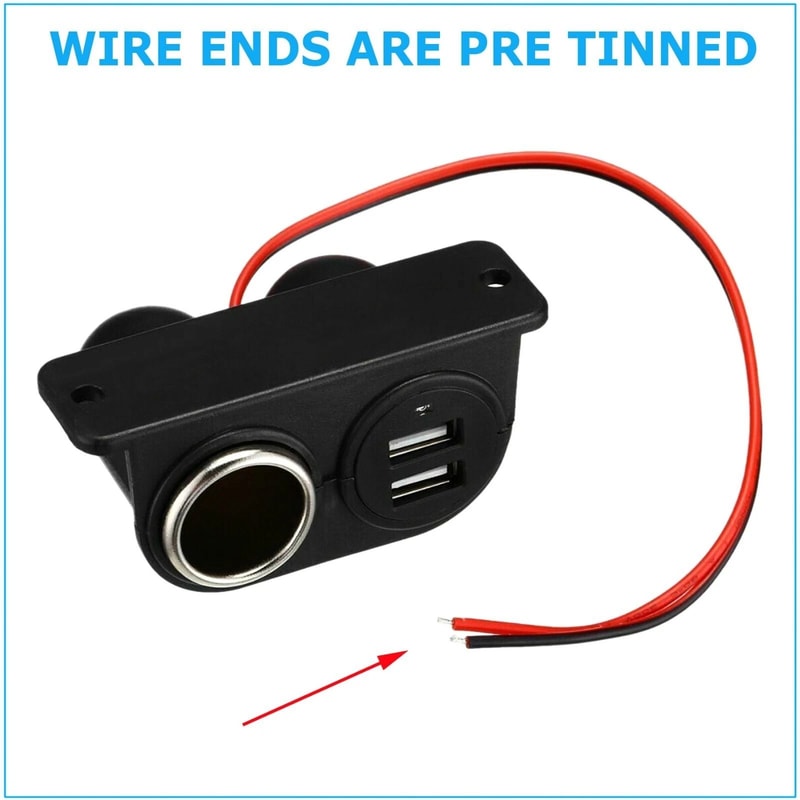 Dual USB Car Charger Socket Splitter Power Adapter For Multiple Devices 2