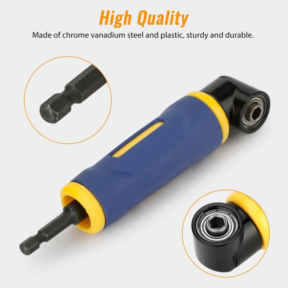 Right Angle Extension Screwdriver Socket Adapter Ultimate Drill Attachment Tool For Tight Spaces 5