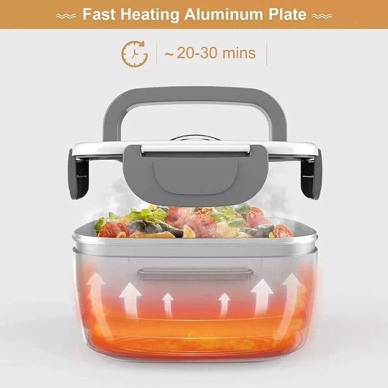 Cordless Electric Lunch Box For Adults Rechargeable Heated Food Warmer Leakproof Portable For Off 2