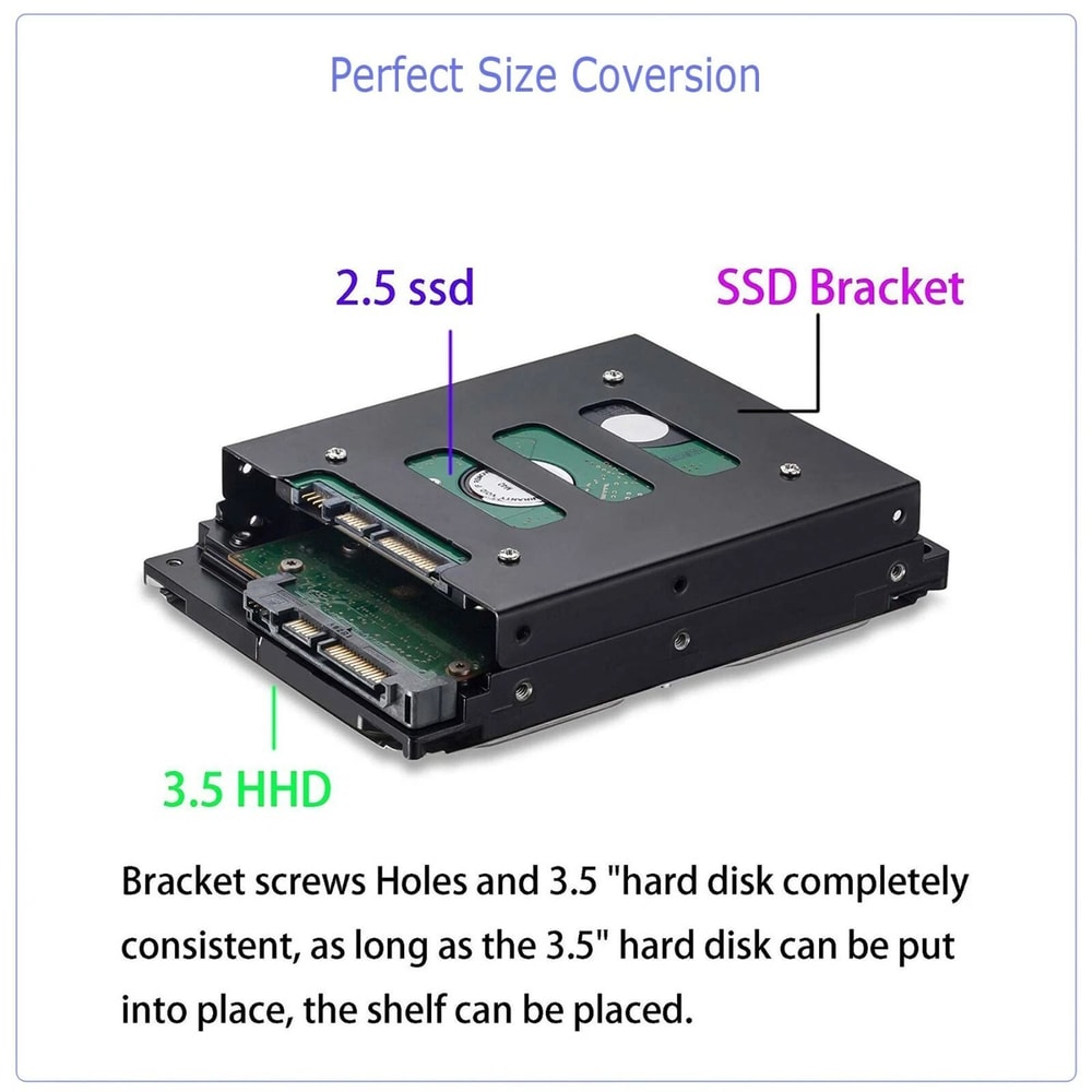 Mounting Bracket Adapter Dock Metal Drive Converter For Easy Storage Upgrade 3