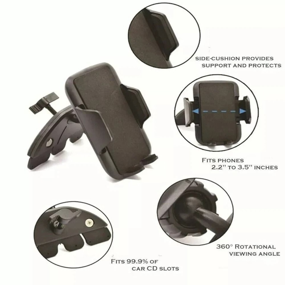 Universal CD Slot Car Phone Holder Mount 1