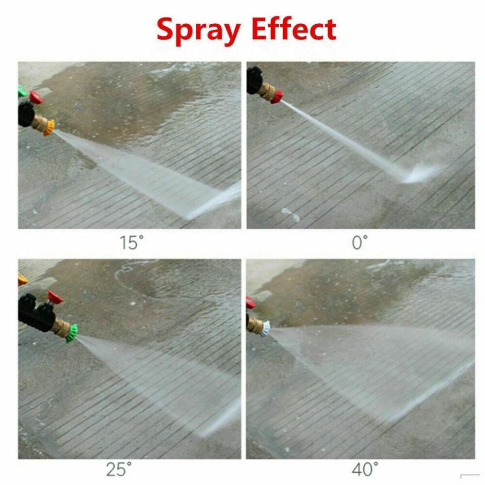 Pressure Washer Spray Nozzles Kit With Quick Connect High Power Nozzles For Efficient Cleaning 1