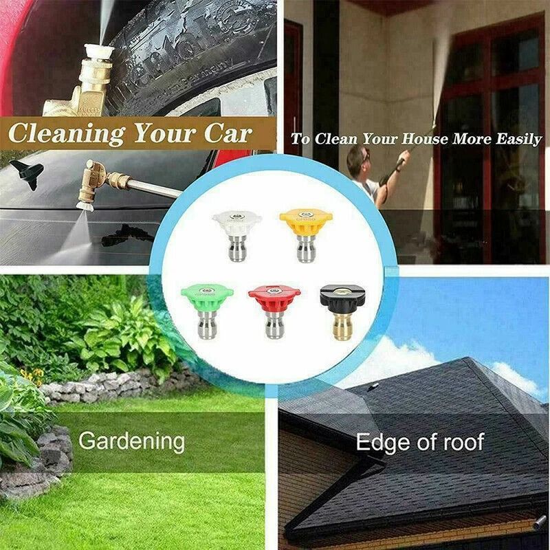 Pressure Washer Spray Nozzles Kit With Quick Connect High Power Nozzles For Efficient Cleaning 3