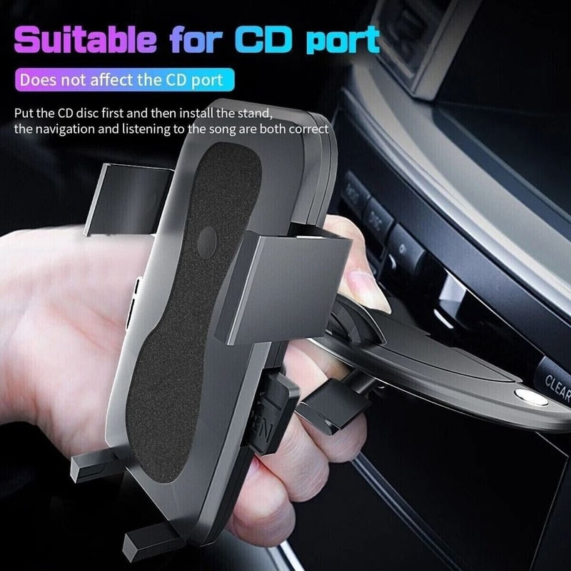 Universal Car Phone Holder Adjustable CD Slot Mount For GPS 2