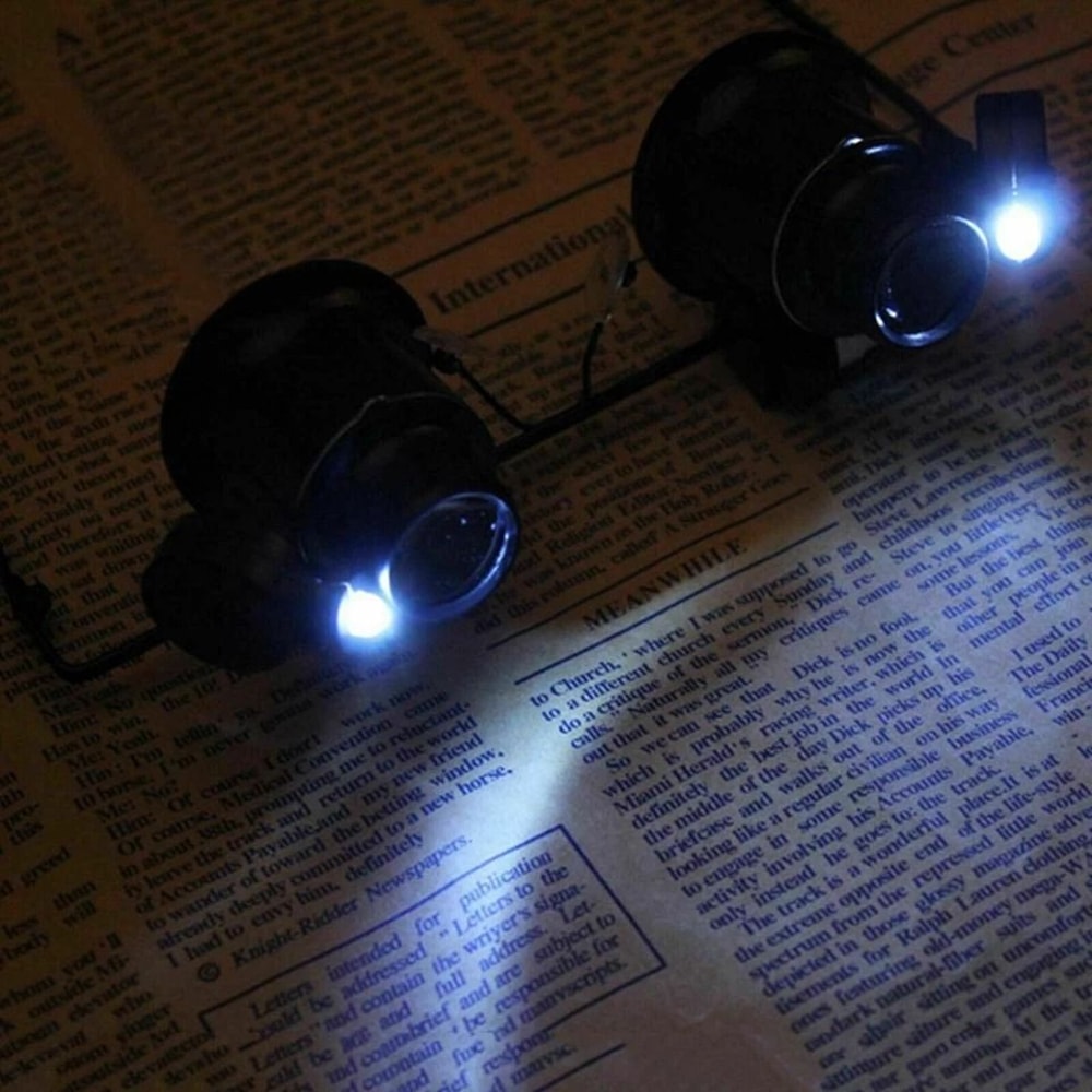 Magnifying Glasses With LED Light Loupe For Watch Jewelry Repair 1