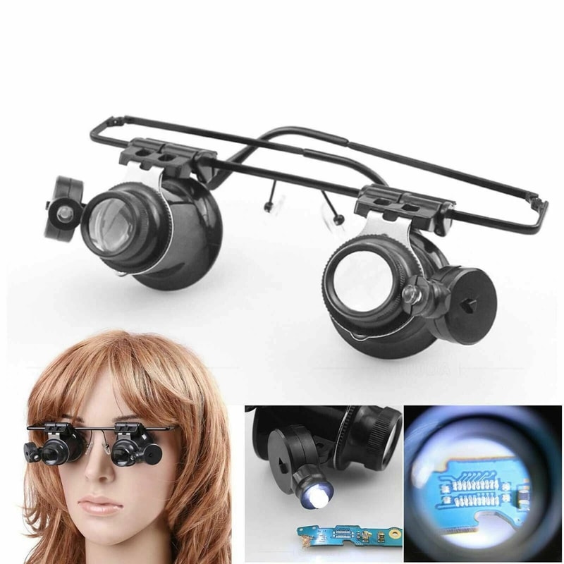 Magnifying Glasses With LED Light Loupe For Watch Jewelry Repair 4