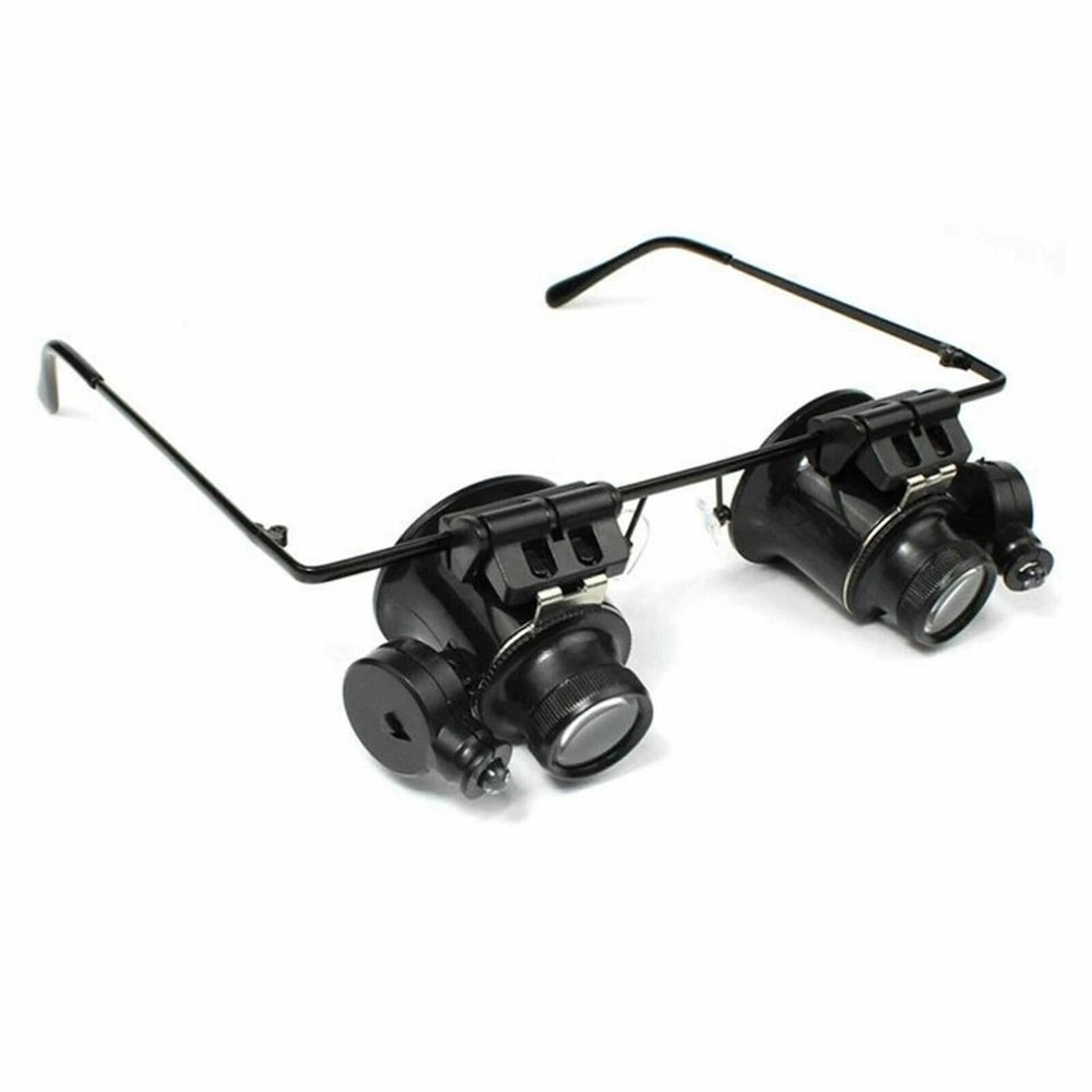 Magnifying Glasses With LED Light Loupe For Watch Jewelry Repair 0