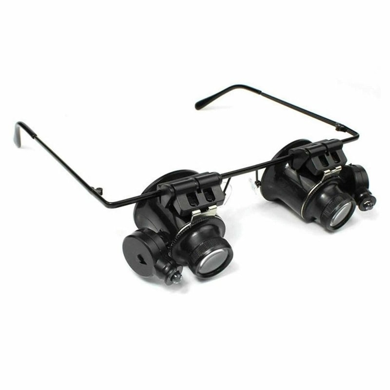 Magnifying Glasses With LED Light Loupe For Watch Jewelry Repair 0