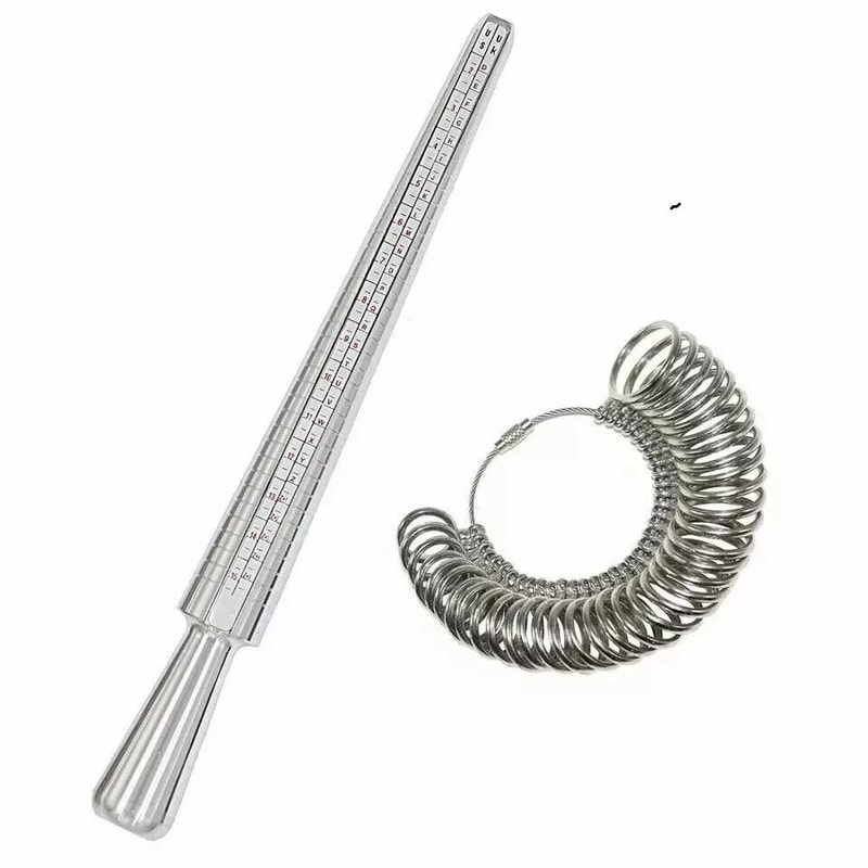 Metal Ring Sizer Mandrel Precise Finger Sizing Tool For Jewelry Making And Repairs Includes Ring G 3