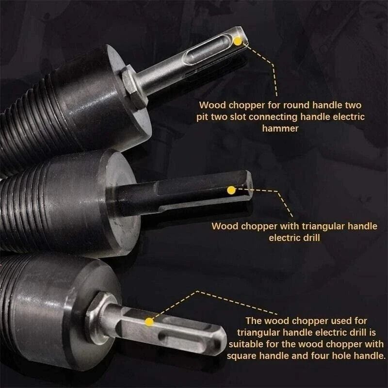 HighSpeed Twist Firewood Drill Bit Set Wood Splitter Screw Cone Driver For Efficient Log Splitting 8