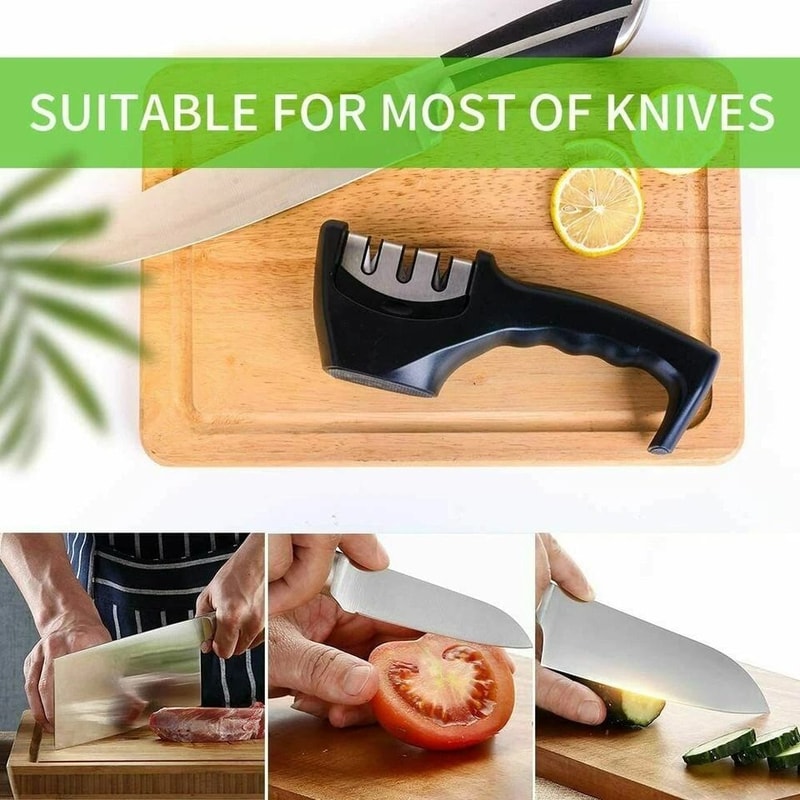 Professional Ceramic Tungsten Knife Sharpener Kitchen Tool For Restoring Blades To Razor Sharpness 6