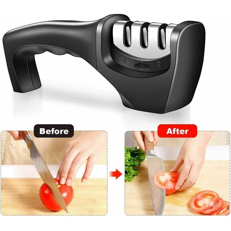 Professional Ceramic Tungsten Knife Sharpener Kitchen Tool For Restoring Blades To Razor Sharpness 3