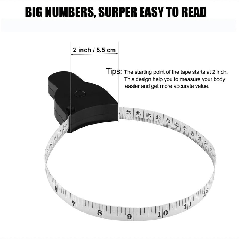 Automatic Telescopic Body Measuring Tape Accurate Portable Waist Arm Leg Body Measurement Tool 6