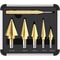 Titanium Coated Step Drill Bit Set HighSpeed Steel For Metal Wood Plastic 6