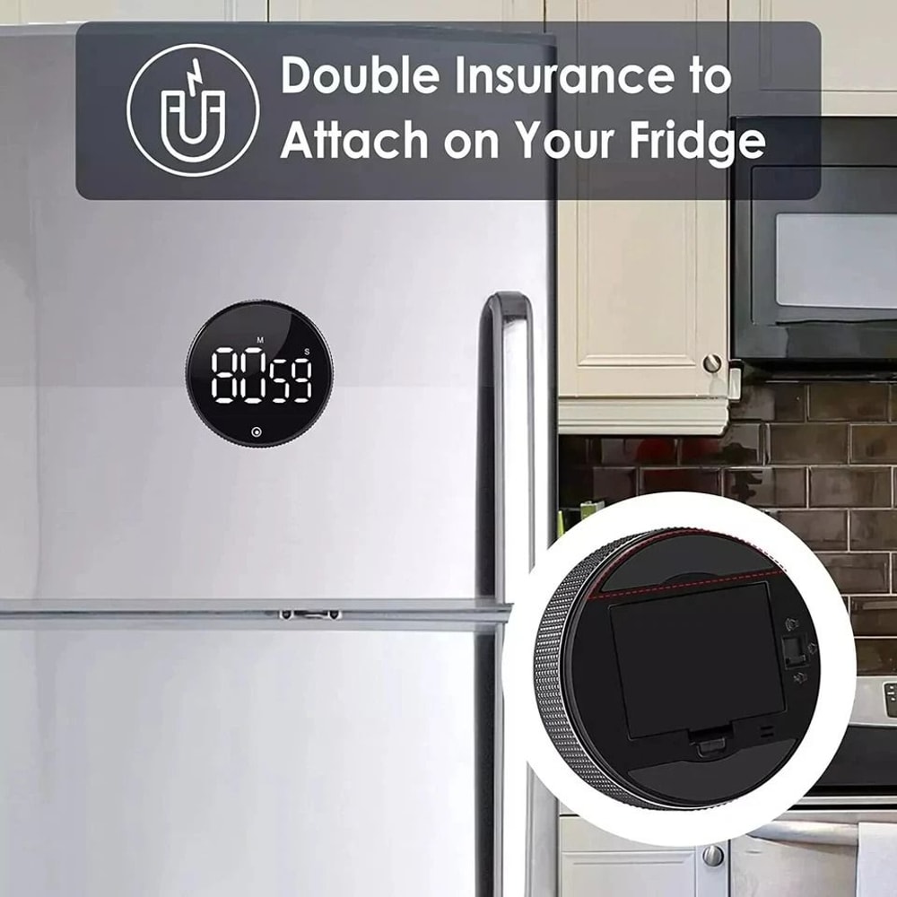 Large LCD Digital Kitchen Timer Loud Alarm Magnetic Back Countdown Up Function 4