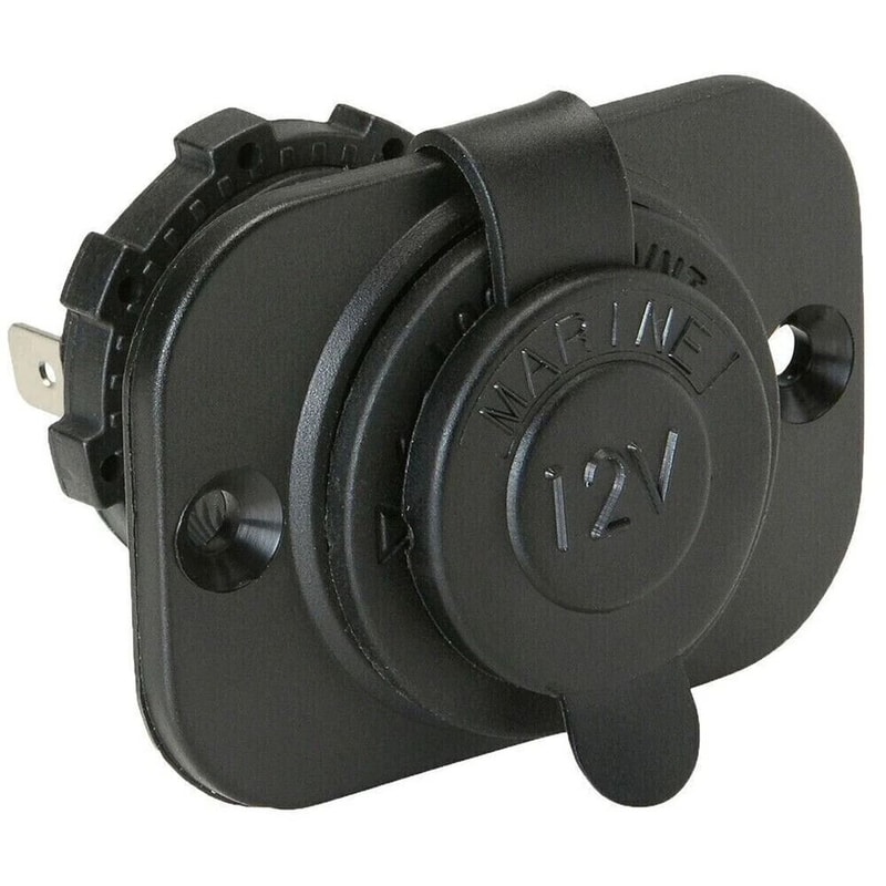 Waterproof Car Boat Motorcycle Cigarette Lighter Socket Durable Power Plug Adapter Outlet 1