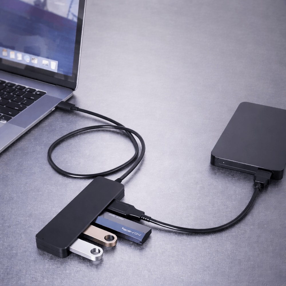 USB Port Hub Splitter Expander For Laptops And Flash Drives HighSpeed Data Transfer 0