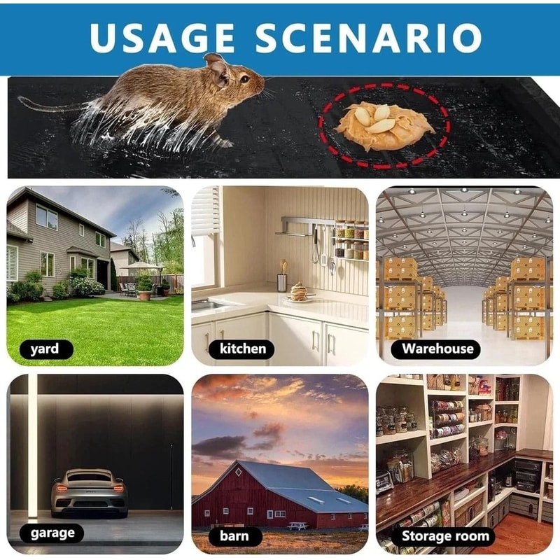 Large Mouse Glue Traps Rodent Catcher Super Sticky Rat Board Indoor Use 1